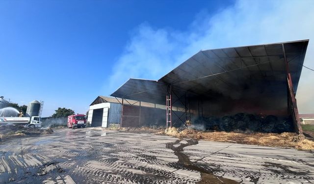 Samsun'da saman depolarında çıkan yangın kontrol altına alındı