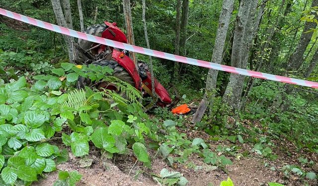 Sinop'ta devrilen traktörün altında kalan sürücü öldü