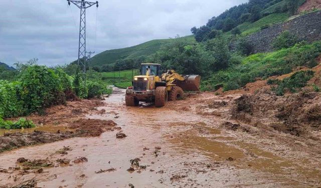 Trabzon'da etkili yağışın izleri siliniyor