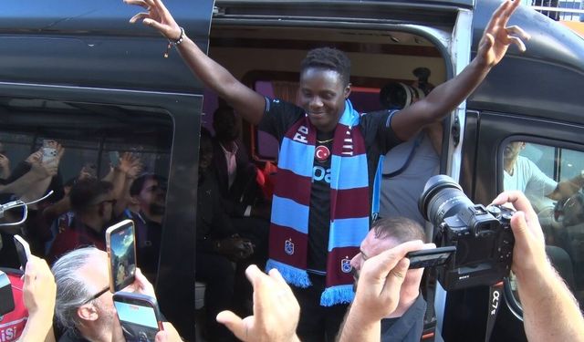 Trabzonspor'un yeni transferi Franculino Dju, Trabzon'a geldi