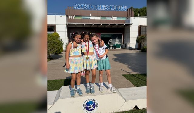 Artvinli Minik Tenisçiler Samsun’da Dereceye Girdi