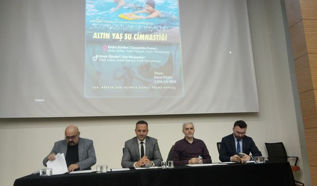 Artvin’de “Altın Yaş Su Cimnastiği” Projesinde İkinci Etap Başladı