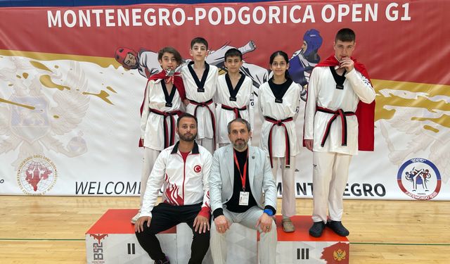 ARTVİNLİ TAEKWONDOCULARDAN KARADAĞ’DA İKİ BRONZ MADALYA