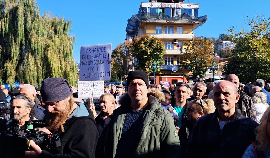 Arhavi'den Madene Karşı Tek Ses: İstemiyoruz!