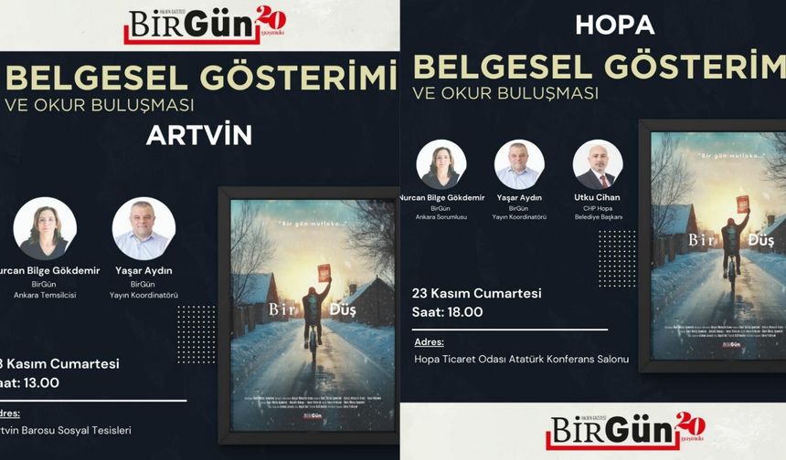 BirGün’ün 20 Yıllık Hikayesi Artvin’de Anlatılacak