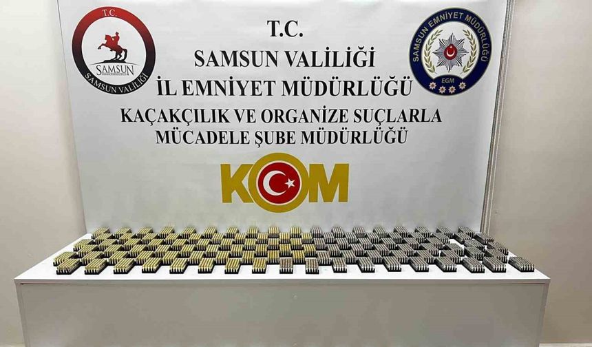 Av bayiinde 8 bin 500 adet kayıt dışı tabanca fişeği ele geçirildi