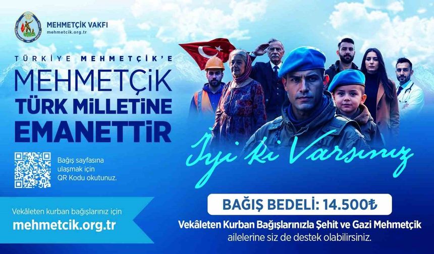 TSK Mehmetçik Vakfı, Vekâleten Kurban Bağışı Kabulüne Başladı