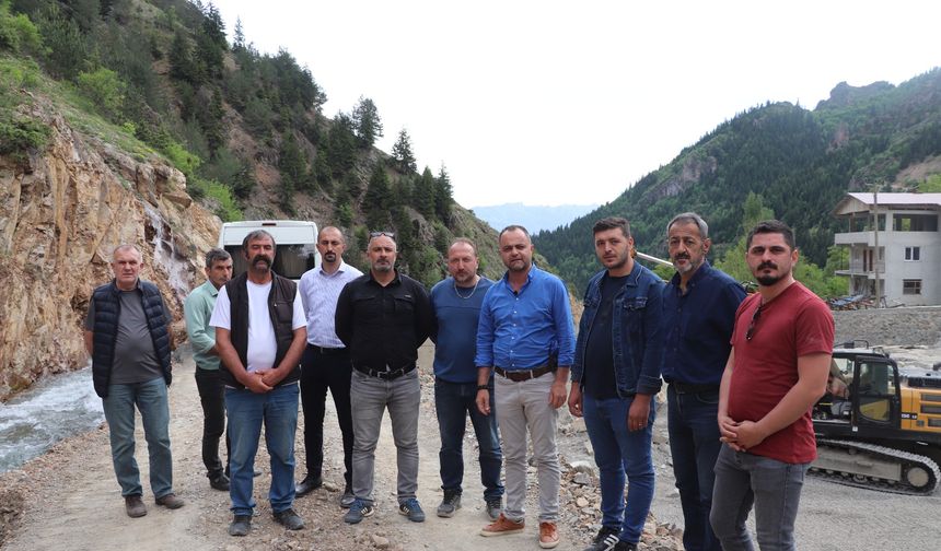 Tekkale Köyü'nde Su Alma Yapısı İncelendi