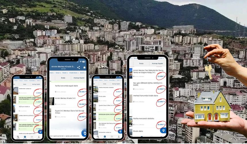 Artvin’de Kiralar Uçtu