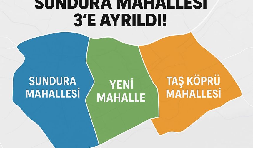 Sundura Mahallesi Üçe Ayrıldı