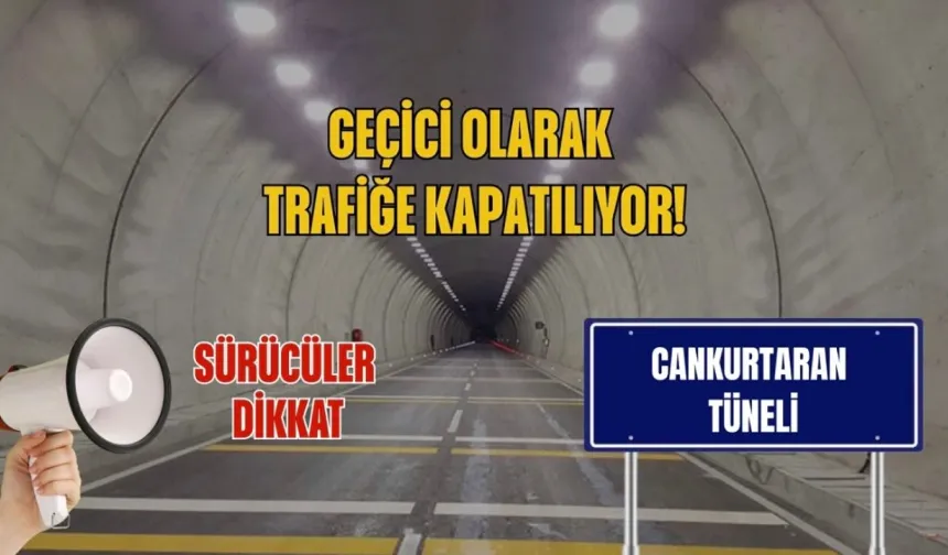 Tünelde Bakım: Hopa Yolu Kapandı