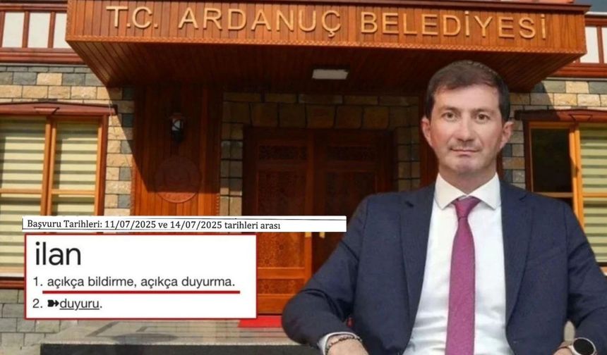 Ardanuç Belediyesi’nde Yine Sessiz Alım
