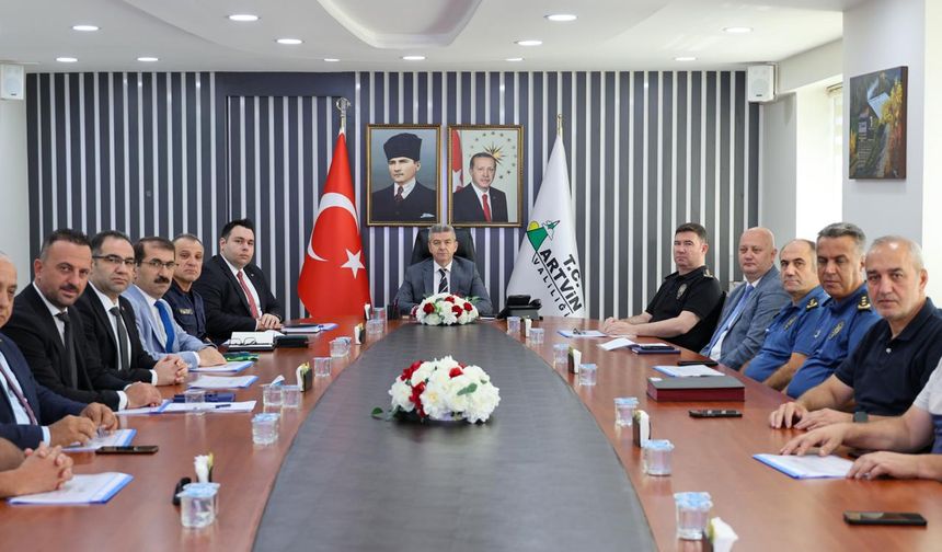 Artvin'de İl Spor Güvenliği Toplantısı Yapıldı
