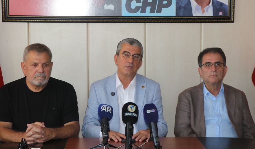 CHP Grup Başkanvekili Gökhan Günaydın, Rize'de konuştu: