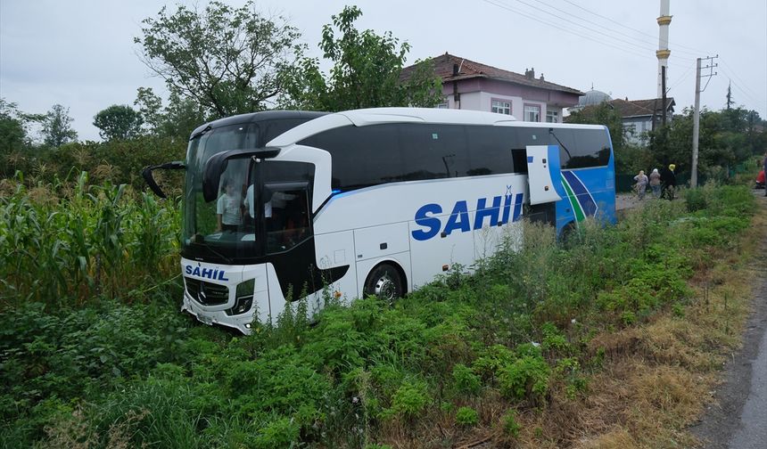 Samsun'da yolcu otobüsünün çarptığı 1 kişi öldü, 1 kişi yaralandı
