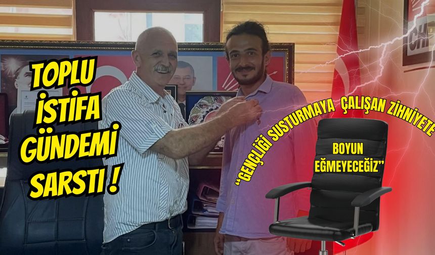 CHP Borçka Gençlik Kolları’nda İstifa