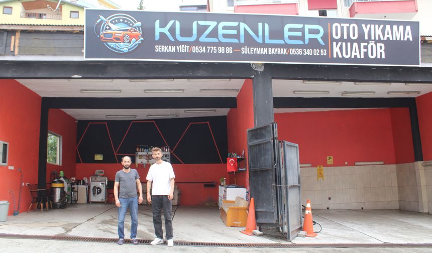 “Kuzenler Oto Yıkama Kuaför” Açıldı
