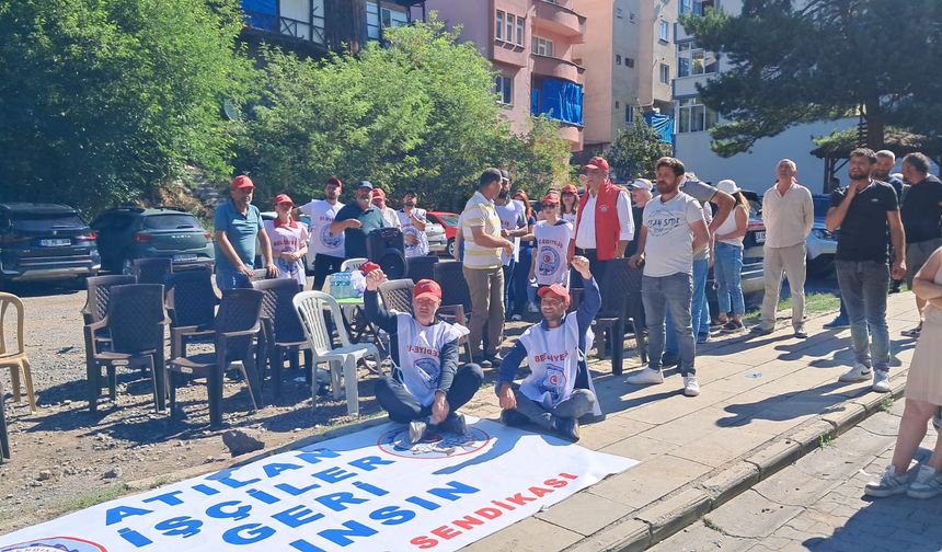 İşçilerin Çadırına Polis Müdahalesi