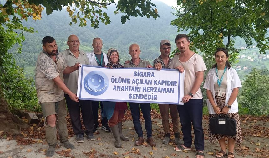 Hopa’da Sigarayla Mücadele ve Sağlık Taraması