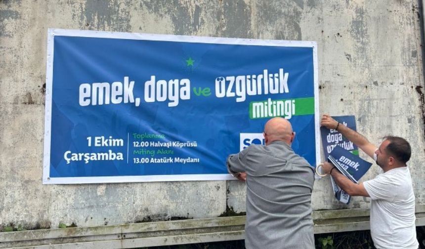 SOL Parti Kemalpaşa Miting Hazırlığında