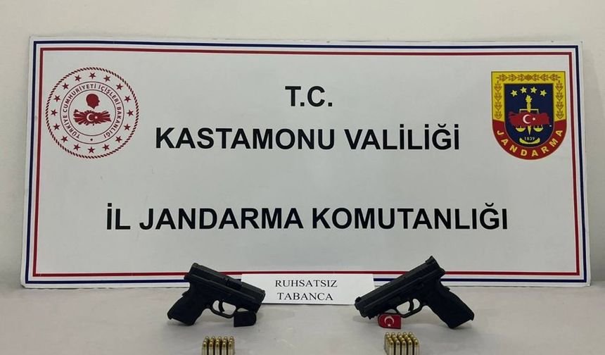 Kastamonu'da düğünde havaya ateş açan 2 şüpheli yakalandı