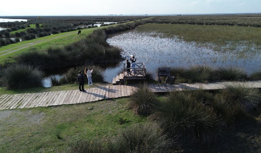 Kızılırmak Deltası Kuş Cenneti'ni son 2 yılda 220 bin kişi ziyaret etti