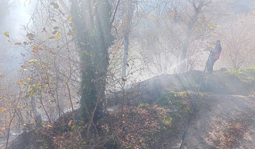 Borçka’da Yangın Paniği