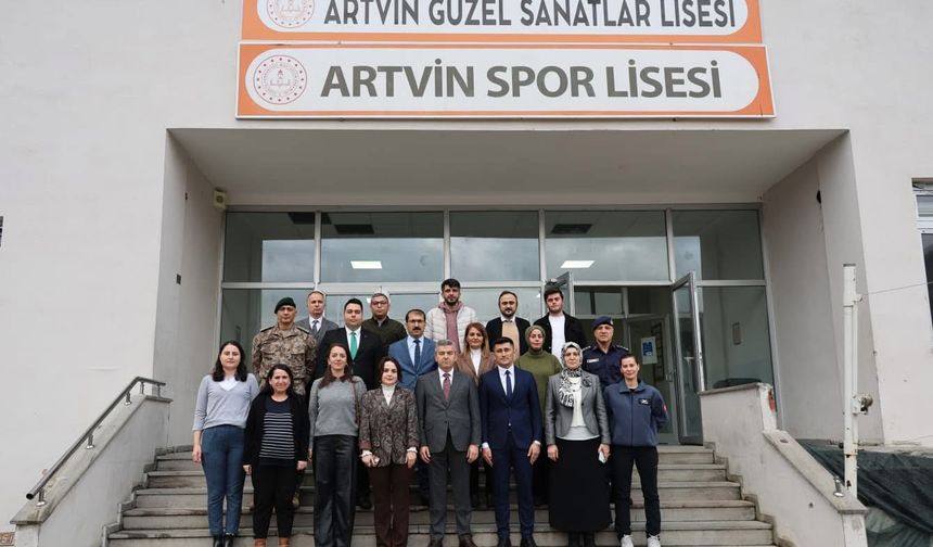Artvin Spor Lisesi ve Güzel Sanatlar Lisesine Ziyaret