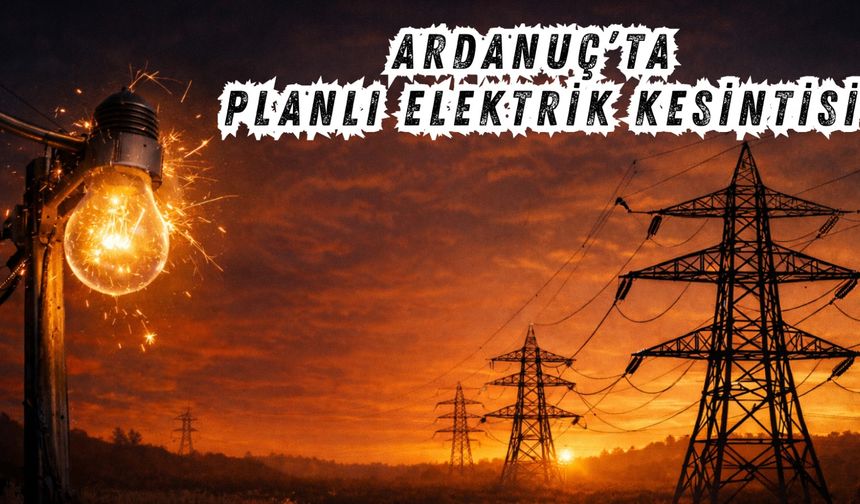 Ardanuç’ta Planlı Elektrik Kesintisi Uyarısı