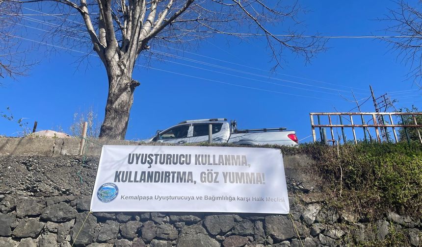 Uyuşturucuya Karşı Pankartlı Çağrı