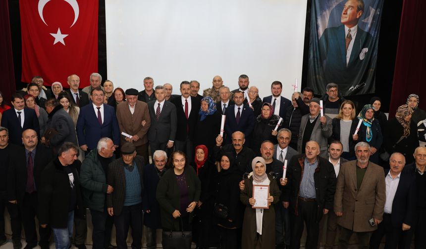 35 Yıllık Tapu Sorunu Çözüldü