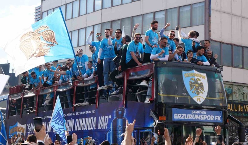Erzurumspor FK'dan şampiyonluk turu