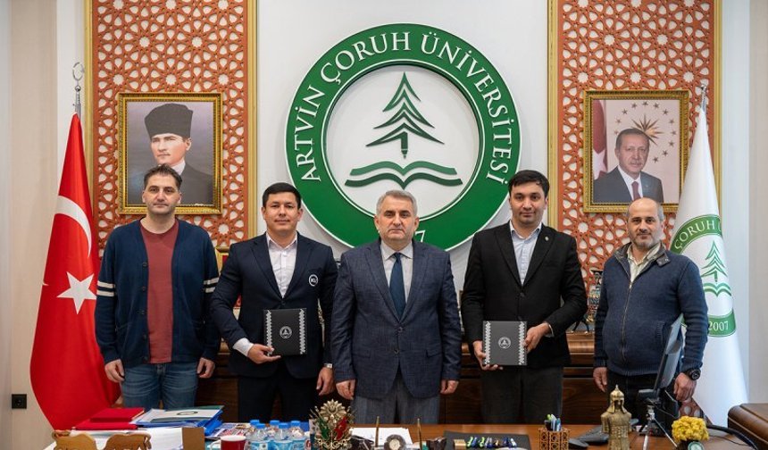 Kokand Üniversitesi Heyetinden Rektör Aydın’a Ziyaret