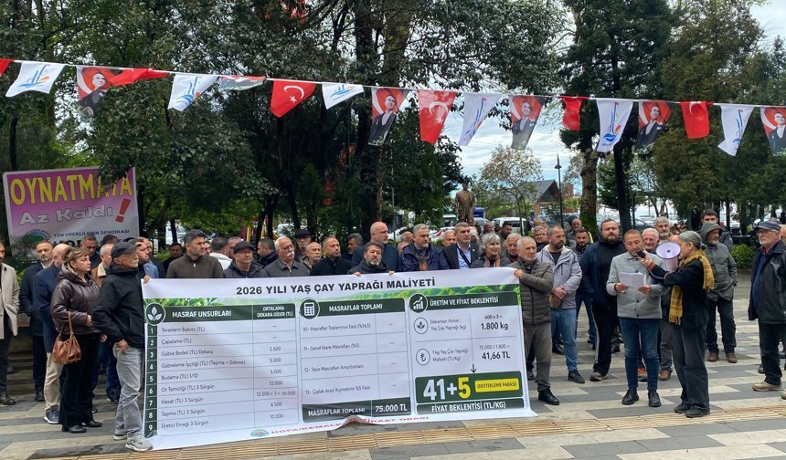 Çayda 46 TL Taban Fiyat Talebi