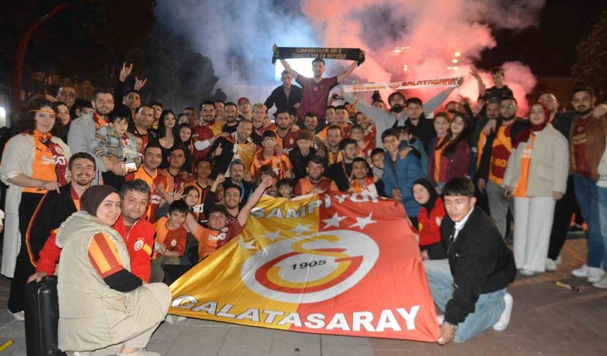 Ordu'da Galatasaray'ın 26. şampiyonluğu coşkuyla kutlandı