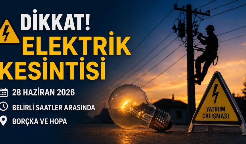 Borçka ve Hopa'da Çok Sayıda Yer Etkilenecek