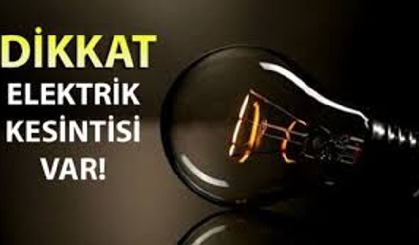 Hopa'da Planlı Elektrik Kesintisi