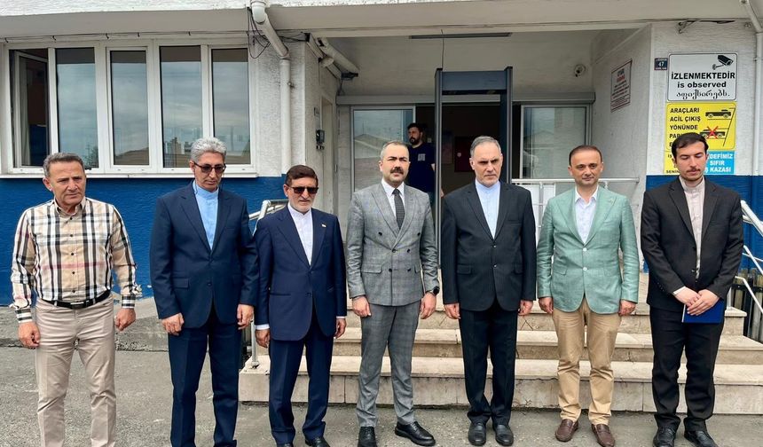 İran Heyeti Hopa Liman'ında İncelemelerde Bulundu