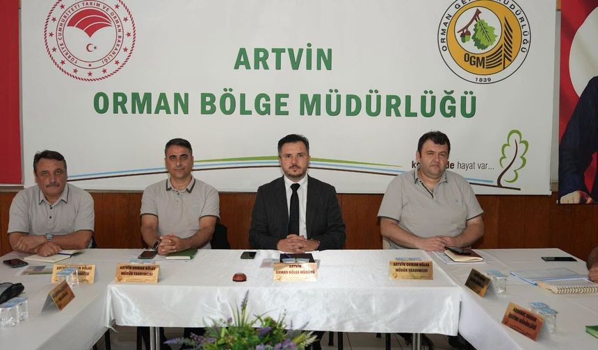 Orman Bölge Müdürlüğü'nde Temmuz Ayı Değerlendirme Toplantısı Gerçekleştirildi