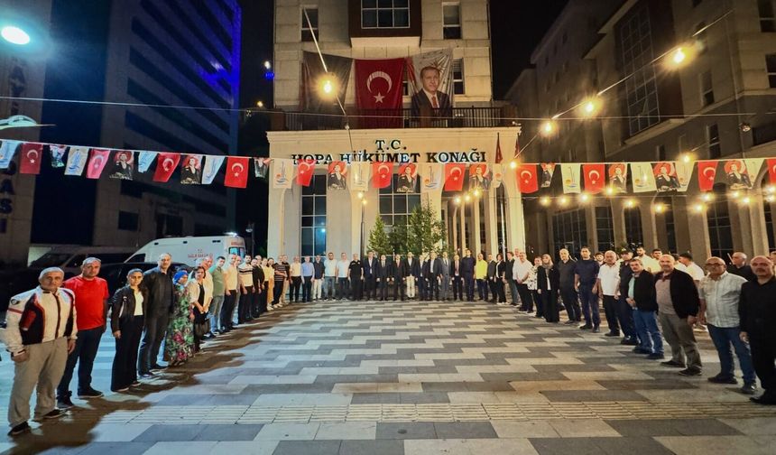 Hopa’da 15 Temmuz Anma Programı Düzenlendi.