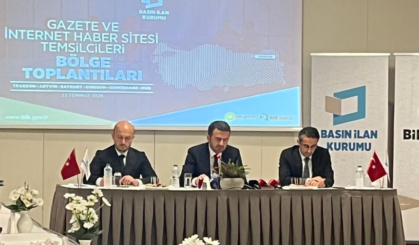 BİK'in Trabzon Toplantısında Bölge Basınının Sorunları Masaya Yatırıldı