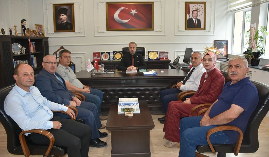 Okul Müdürlerinden İl Milli Eğitim Müdürüne Ziyaret