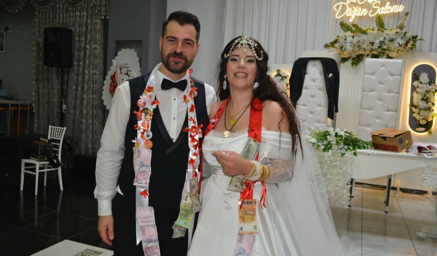 Emre ile Nazlıcan Görkemli Düğünle Dünyaevine Girdi