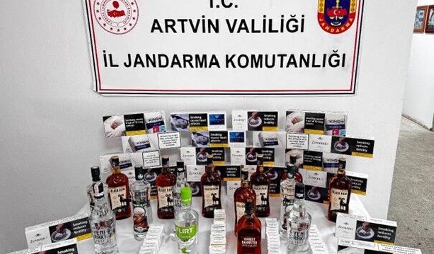 Artvin'de Kaçakçılık Operasyonlarında 10 Şüpheli Hakkında İşlem Yapıldı