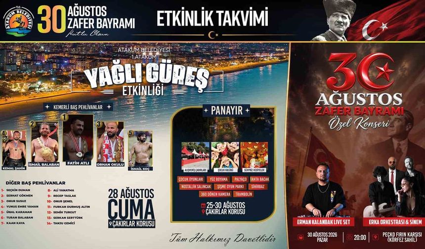 30 Ağustos coşkusu günler öncesinden başlayacak