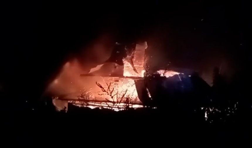 Pokut Yaylası'nda çıkan yangında 1 işletme kül oldu