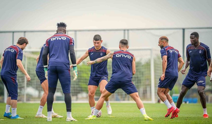 Trabzonspor'da neşeli idman