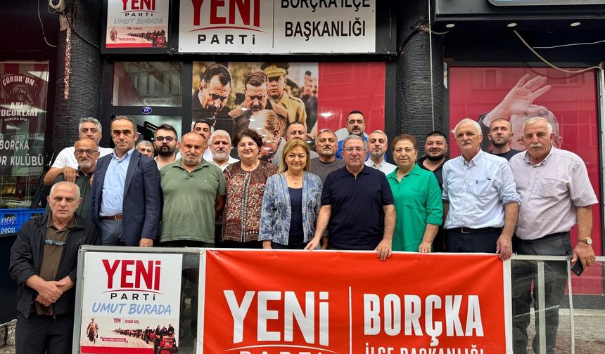 Yeni Parti’den Borçka ve Murgul İlçe Örgütlerine Ziyaret