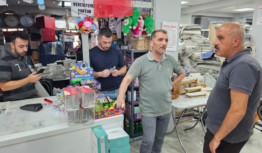 Şiddetli Yağış Sonrası Esnafa Ziyaret