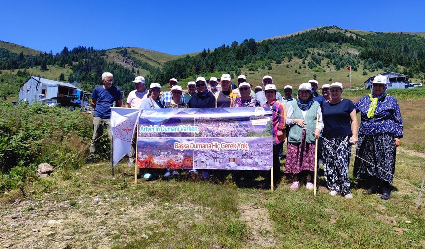Fıstıklı Köyü Yayla Şenlikleri’nde “Dumansız Şehir Artvin” Farkındalığı